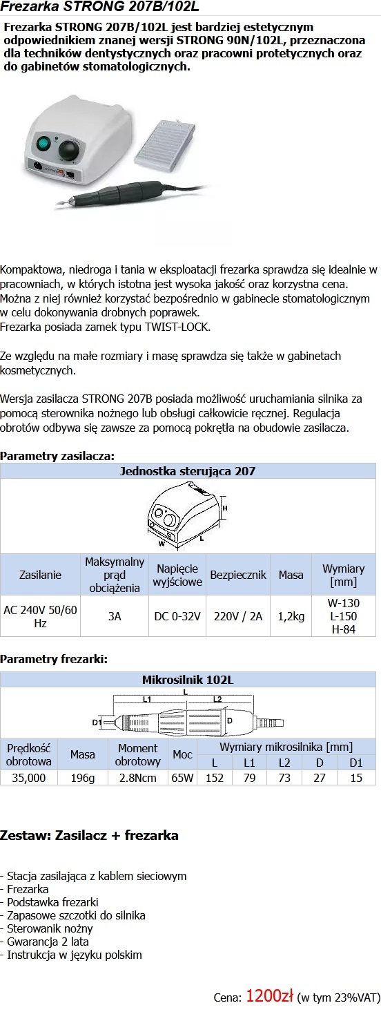 SAESHIN - Frezarka szczotkowa STRONG 207B/102L